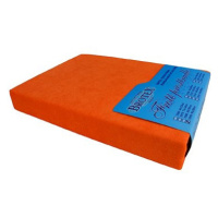 Brotex Froté prostěradlo 160 × 200 cm, oranžové