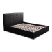 Čalouněná postel NEVADA černá rozměr 180x200