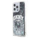 DKNY Liquid Glitter Arch Logo kryt iPhone 14 Pro Max černý