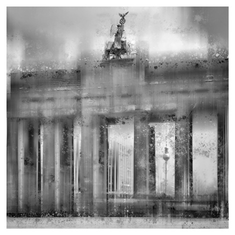 Fotografie City Art BERLIN Brandenburg Gate, Melanie Viola, (40 x 40 cm)