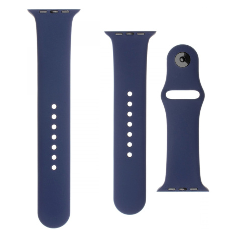 Set silikonových řemínků FIXED Silicone Strap pro Apple Watch 42 mm/44 mm, modrá