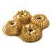 NW Mini bábovky Premium gold plát se 4 formičkami 9 cup zlatá