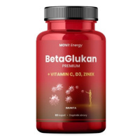 MOVit BetaGlukan 350 mg, Vitamín C, D3, Zinek 60 kapslí