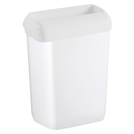 SAPHO PRESTIGE odpadkový koš nástěnný s víkem a uchycením pytlů, 42l, bílá A74101-1