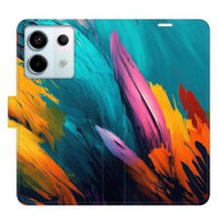 iSaprio flip pouzdro Orange Paint 02 pro Xiaomi Redmi Note 13 Pro+ 5G