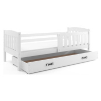 BMS Dětská postel KUBUŠ 1 s úložným prostorem| bílá Barva: Bílá / bílá, Rozměr: 190 x 80 cm