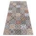 Běhoun Cappuccino 105879 Mosaik Grey Multicolored 75x150 cm