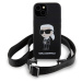 Karl Lagerfeld Liquid Silicone Crossbody Ikonik Kryt iPhone 15 černý