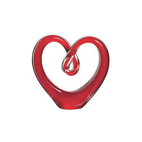 Leonardo EMOZIONE dekorační srdce červené 10 cm