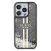 Zadní kryt Guess PC/TPU Liquid Glitter Gold Stripe Zadní pro Apple iPhone 15 Pro, black