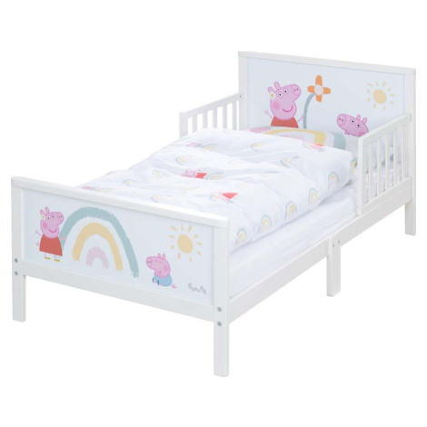 Bílá dětská postel 70x140 cm Peppa Pig – Roba