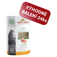 Almo Nature HFC Natural Plus - Kuřecí prsa 55g výhodné balení 24ks