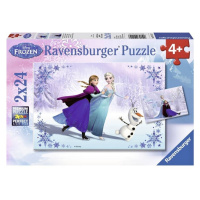 Ravensburger 09115 puzzle ledové království 2 x 24 dílků