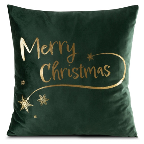Eurofirany Vánoční povlak na polštář JOY XIII 45x45 cm zelený