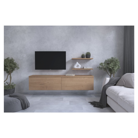 Nábytek do obývacího pokoje Naturel Stela 180x38 cm Dub Sierra 405.BASICOB180