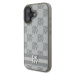 Zadní kryt DKNY PU Leather Checkered Pattern and Stripe pro Apple iPhone 16, béžová