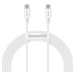 Kabel Baseus Superior Series Cable USB-C to USB-C, 100W, 2m (white) (6953156208469)