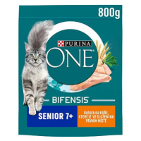 Purina ONE Bifensis Senior 7+ s kuřetem a celozrnnými obilovinami 800 g