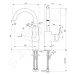 IDEAL STANDARD CeraPlan Umyvadlová baterie s otočným výtokem, černá BD234XG