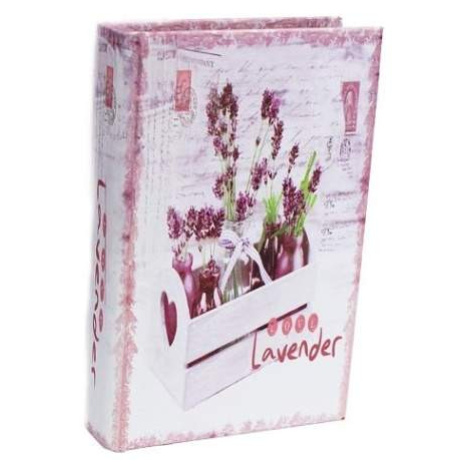 Kniha LAVENDER LOVE dřevo 28cm Morex