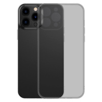 Baseus Frosted Glass Case pevné pouzdro pro iPhone 13 Pro s gelovým rámečkem černé (ARWS001001)