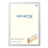 DANTIK rámeček 29,7 × 42, KASSETTE bílý plexi čiré