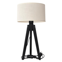 Stolní lampa ALBA 1xE27/60W/230V krémová/borovice