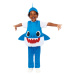 Amscan Dětský kostým pro nejmenší - Baby Shark modrý Velikost nejmenší: 12 - 24 měsíců