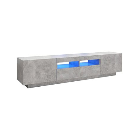 SHUMEE s LED osvětlením betonově šedý 180 × 35 × 40 cm