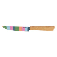 ERNESTO® Nůž s bambusovou rukojetí (sada nožů na zeleninu, růžová)
