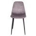 Norddan Designová jídelní židle Myla, šedá, černé nohy