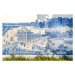 Fotografie Blue tiles on a wall in old town of Lisbon, Santiago Urquijo, 40 × 26.7 cm