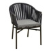 KARE Design Jídelní židle s područkami Santanyi Dark Grey