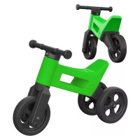 Odrážedlo Funny Wheels 2v1 dětské odstrkovadlo tříkolka / 2 kola ZELENÉ plast