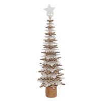 H&L Vánoční stromek natural 40cm, scandinávský styl, vločky