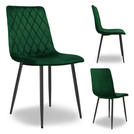 TZB Čalouněná židle DEXTER samet zelená