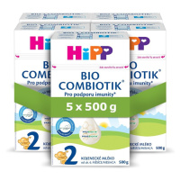 HiPP 2 Combiotik kojenecké mléko BIO 5x500g