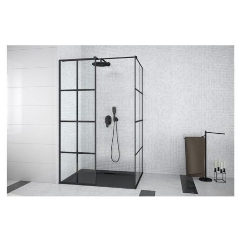 HOPA Walk-in sprchová zástěna EXCEA BARVA rámu Černá, Rozměr A 100 cm, Rozměr B 90 cm, Rozměr C 