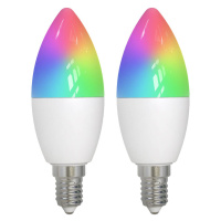 LUUMR LUUMR Smart LED žárovka E14 4,9W RGBW CCT Tuya matná 2ks