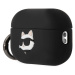 Karl Lagerfeld 3D Logo NFT Choupette Head Silikonové pouzdro Airpods Pro 2 černé