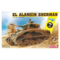 Model Kit tank 6617 - El Alamein Sherman (w / Magic Tracks) (SMART KIT) (1:35)