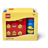 LEGO® ICONIC Classic svačinový set (láhev a box) - červená / modrá