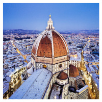 Fotografie The dome of Santa Maria del Fiore Cathedral, Duomo, Maremagnum, 40 × 40 cm