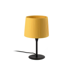 FARO SAMBA černá/skládaná žlutá mini stolní lampa