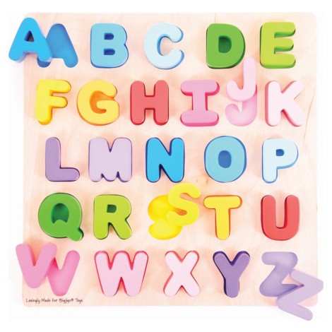 Bigjigs Toys Dětská abeceda - velká písmena