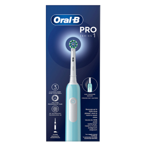 Oral-B Pro Series 1 Modrý Elektrický Zubní Kartáček, Design Od Brauna