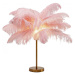 KARE Design Stolní lampa Feather Palm - růžová, 60cm