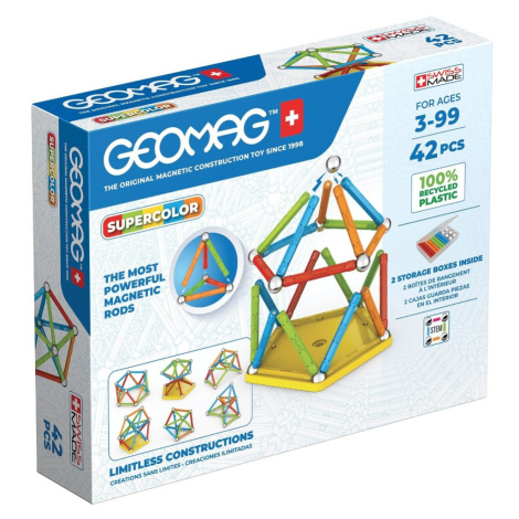 Geomag Supercolor magnetická stavebnice 42 dílků