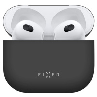 FIXED Silky ultratenké silikonové pouzdro Apple Airpods 3 černé