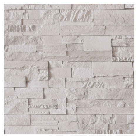 vidaXL Tapeta 3D vzhled kamene krémová 10 x 0,53 m vliesová